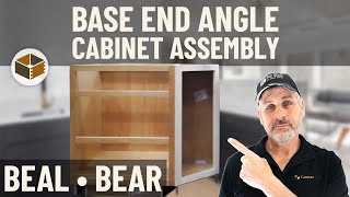 Base End Angle Cabinet Assembly BEAL BEAR  RTA Cabinet Assembly [upl. by Ursulette]