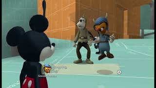 Epic Mickey 2 OsTown Visit 1 Prototype Bank 8 [upl. by Llen800]