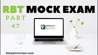 Pass the RBT® Exam  RBT® Practice Exam  Full Mock RBT® Exam Review Part 47 [upl. by Eneryc338]