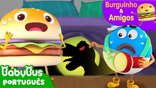 Tem um Monstro no Quarto do Burguinho e Amigos 👾  Aventuras Alimentares  BabyBus Português [upl. by Aiva438]