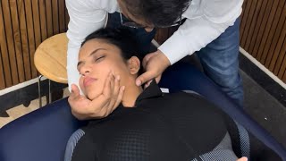 Aashanya gets Chiropractic Adjustment for Vertigo and Cervical PainC4C5 C5C6by Dr Rahul Singh [upl. by Nosittam885]