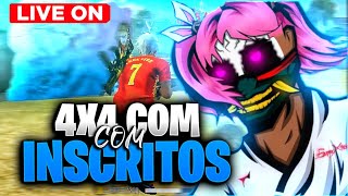 🔥 LIVE FF 🔥 FREE FIRE AO VIVO 🔥 6X6  4X4 INSCRITOS 🔥 SALA PERSONALIZADA 🔥 JOGANDO COM INSCRITO [upl. by Ahders]