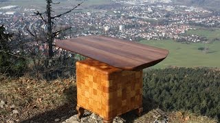 Holztisch Wohnzimmertisch table wood design table upcycling DIY selber machen do it yourself [upl. by Joachim]