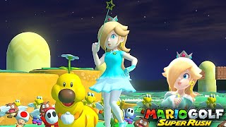 Mario Golf Super Rush Rosalina vs Paulne vs Wiggler at All Star Summit [upl. by Keram]