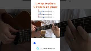 11 ways to play a G 9 chord on guitar 🎸 tutorial guitarlesson guitartutorial [upl. by Sheryle992]