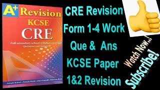 KCSE CRE Prediction Paper 1 Que amp Ans  Revision KCSE P 1amp2 Que amp Ans  CRE 2023  Examiner Guide [upl. by Samled742]