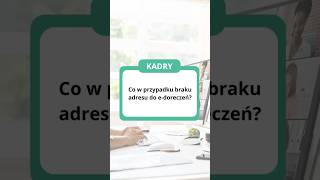 Co w przypadku braku adresu do edoręczeń 🤔 kadry edoręczenia edoreczenia [upl. by Isador]