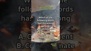 Spelling Time 577 spelling englishlearning englishvocabulary questions quiz [upl. by Ogirdor]