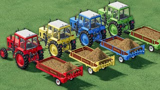 Work OF Colors  MANURE WORK with Mini TRAILER with Mini Tractors  Farming Simulator 22 [upl. by Eiramyelhsa]