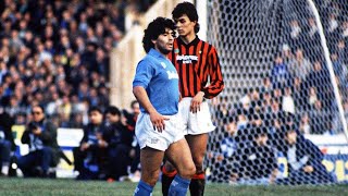 Did Maldini manage to stop Maradon  Maldini Maradona SerieA [upl. by Irrab]