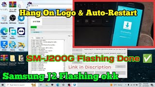 samsung j2 flashing  Samsung smj200g flash file download  hang on logo and restart problem [upl. by Martell473]