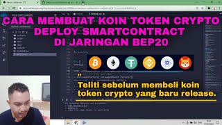 CARA MEMBUAT KOIN TOKEN CRYPTO SENDIRI DI JARINGAN BEP20 ‼️ SOLIDITY CODE ‼️ [upl. by Porter]