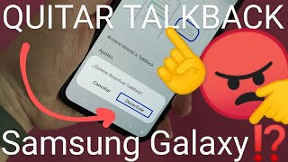 📱🤬 Como QUITAR MODO TALKBACK de mi SAMSUNG MI SAMSUNG HABLA y NO me DEJA HACER NADA❕❗ SOLUCIÓN 2024 [upl. by Tormoria]