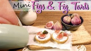 How To Mini Figs amp Fig Tart Tutorial  DIY Miniature Food  wwwSugarCharmShopdk [upl. by Anaitsirc]