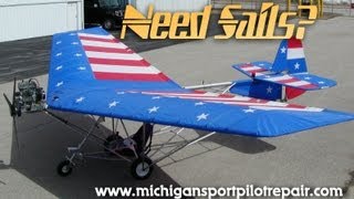 Ultralight sails ultralight aircraft sails Michigan Sport Pilot Repair [upl. by Mages]