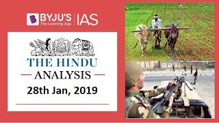 The Hindu Analysis for 28th Jan 2019 Current Affairs for UPSCIAS [upl. by Akkina860]