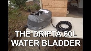 The Drifta 60L PVC water bladder Water while off the road [upl. by Giacamo]