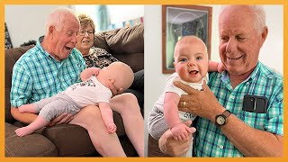 GRANDPARENTS MEET GRANDCHILD FOR THE FIRST TIME  EMOTIONAL SURPRISES [upl. by Nguyen]