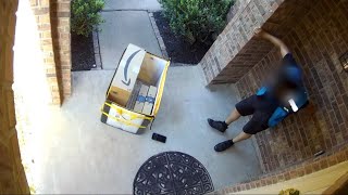 Amazon delivery driver overcome by Texas heat [upl. by Ninel355]