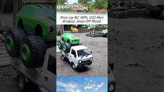 Mobil Remot RC Car Pick Up WPL D12 Mini Angkut Mobil Jeep Off Road [upl. by Aynam767]