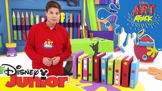 Art Attack Bastelclip 26  Lesezeichen  Disney Junior [upl. by Nipahc184]