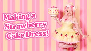 My Most Ambitious Sewing Project Yet 🎂 Cake Dress Sewing Vlog 💕 [upl. by Matthiew856]