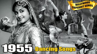 1955 Bollywood Dance Songs Video  Old Superhit Gaane  Popular Hindi Songs [upl. by Yks]