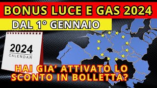 Bonus Bollette Luce e Gas 2024 Le Guide Essenziali [upl. by Tove524]