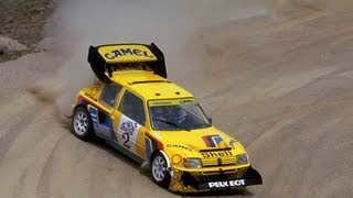 History from 1987 as Ari Vatanen tackles Pikes Peak in a Group B Peugeot 205 Turbo T16 [upl. by Sholes616]