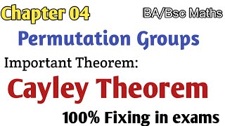 Cayley Theorem Statement amp Proof Group amp Rings BABsc Maths [upl. by Strickland]