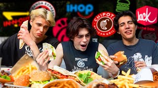 Europeans try EVERY American Fast Food [upl. by Swithin588]