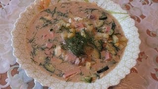 Рецепт как быстро приготовить вкусную окрошку [upl. by Yhtamit]