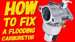 HOW TO FIX A FLOODING WALBRO CARBURETOR [upl. by Laleb]