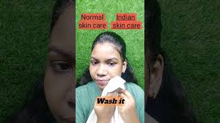 skin care Indian vs normal skin careskin care routine [upl. by Lothair]