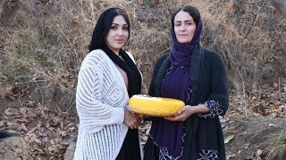 Tahchin  a popular Iranian dish  village life vlog [upl. by Euqinay]