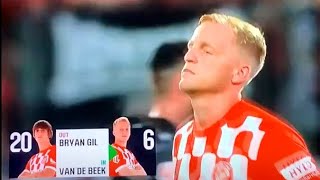 Donny van de Beek Amazing Debut Performance Girona vs Osasuna 40 All Goals Highlights [upl. by Euqinobe189]