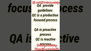 qaqc basic knowledge  shorts Qms QAQC [upl. by Bondie]