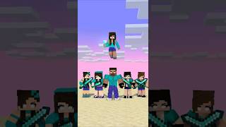 Steve Team vs Herobrine Team shorts friendship anime aphmau jjsister [upl. by Enaira329]