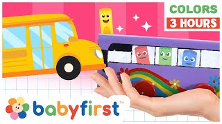 Toddler Learning Video  COLOR CREW  Songs Magic amp Much more  3 Hours Compilation  BabyFirst TV [upl. by Dominga]