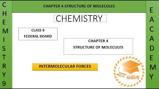 Chemistry Intermolecular Forces [upl. by Oiramad]