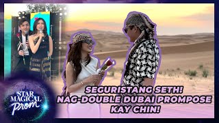 Seguristang Seth Nagdouble Dubai prompose kay Chin  Star Magical Prom 2024 Promposal [upl. by Ainahtan]