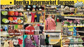 Deerika Hypermarket Gurgaon  This Store Has Everything Under One Roof  Starts From 30 rs [upl. by Eecyac]