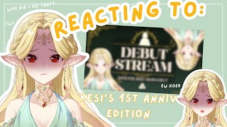 【1ST ANNIVERSARY】REACTING TO MY OWN DEBUT【Cassiere Seiruvie AOI ID】 [upl. by Fritts]