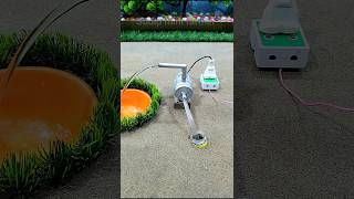 How to make mini motor water pump science project cow video  338 [upl. by Constantino]