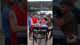 Pin or not short shorts viralvideo trending strong strength armwrestling armwrestler edit [upl. by Willman]