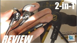 REVIEW Back Bay 2in1 Wireless  Wired Bluetooth Earbuds [upl. by Arlo]