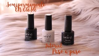 COMO HACER ESMALTE SEMI PERMANENTE  TUTORIAL PARA PRINCIPIANTES PASO A PASO [upl. by Dart450]