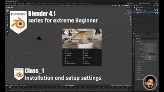 Class1  How to Download and Install Blender 41  Extreme beginner tutorial series [upl. by Pytlik512]