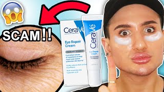 DO NOT BUY Cerave Eye Repair Cream Full Review I tried it for 1 week and heres what happened [upl. by Neraa]