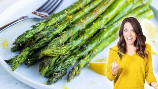 Lemon Garlic Roasted Asparagus Ready in 20 Minutes [upl. by Divaj]